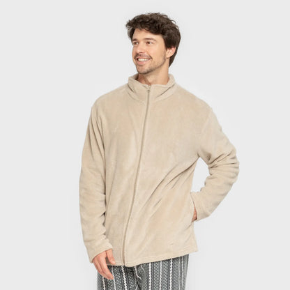 Moletom masculino liso coral