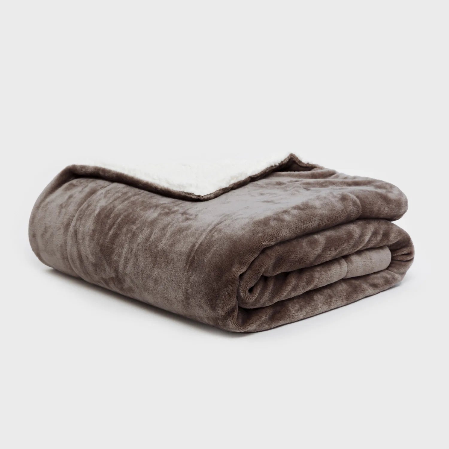 COPERTA SHERPA IN VELLUTO SOLIDO