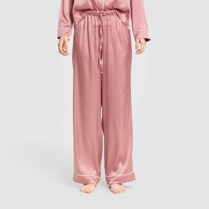 Pijama longo de cetim feminino sexta-feira