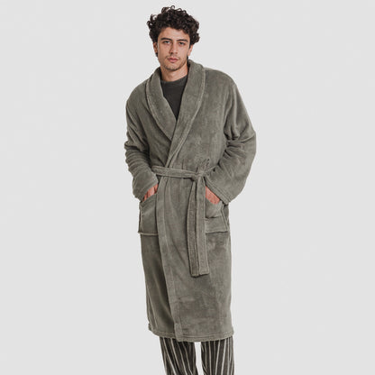 Bata coral hombre lisa Verde Cacería