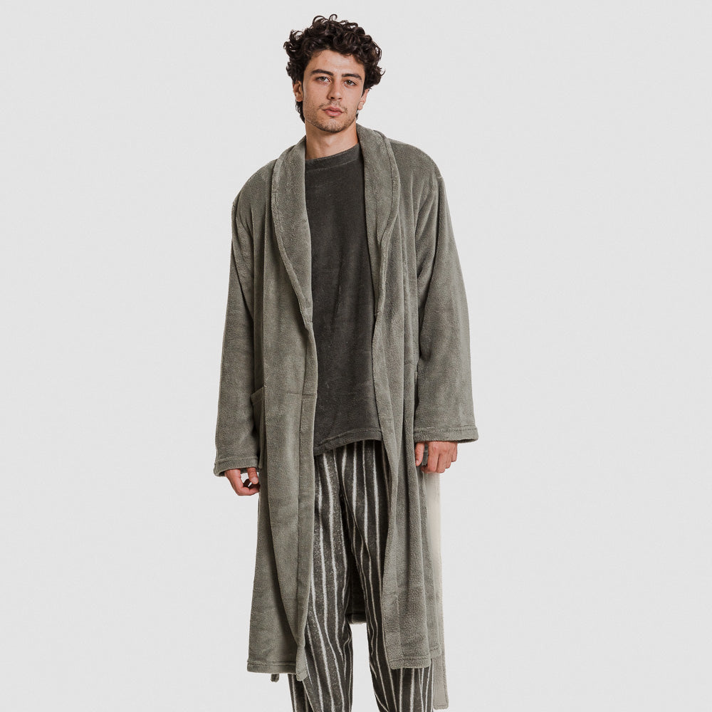 Bata coral hombre lisa Verde Cacería