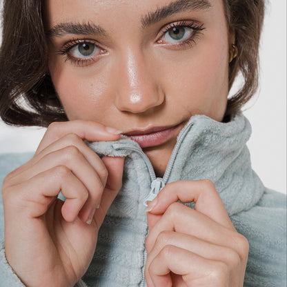 Moletom de veludo com listras lisas