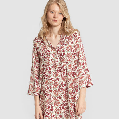 Camisola de viscose Venus em marsala