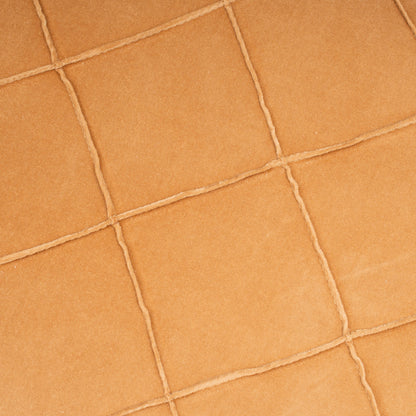 Cojín rectangular 30x50 terciopelo algodón Rombo ocre - funda + relleno