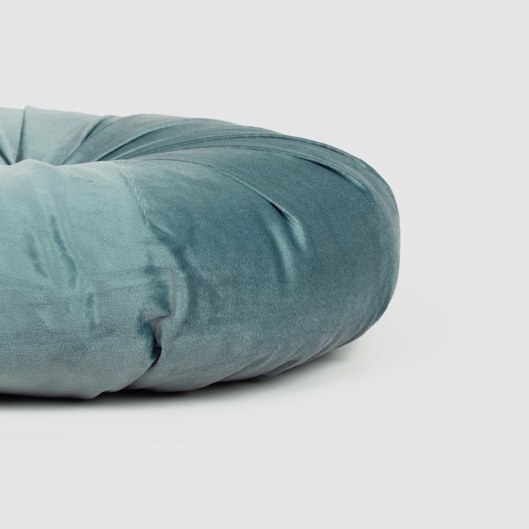 Cojín terciopelo algodón Oreo verde keike 40x40 - funda + relleno