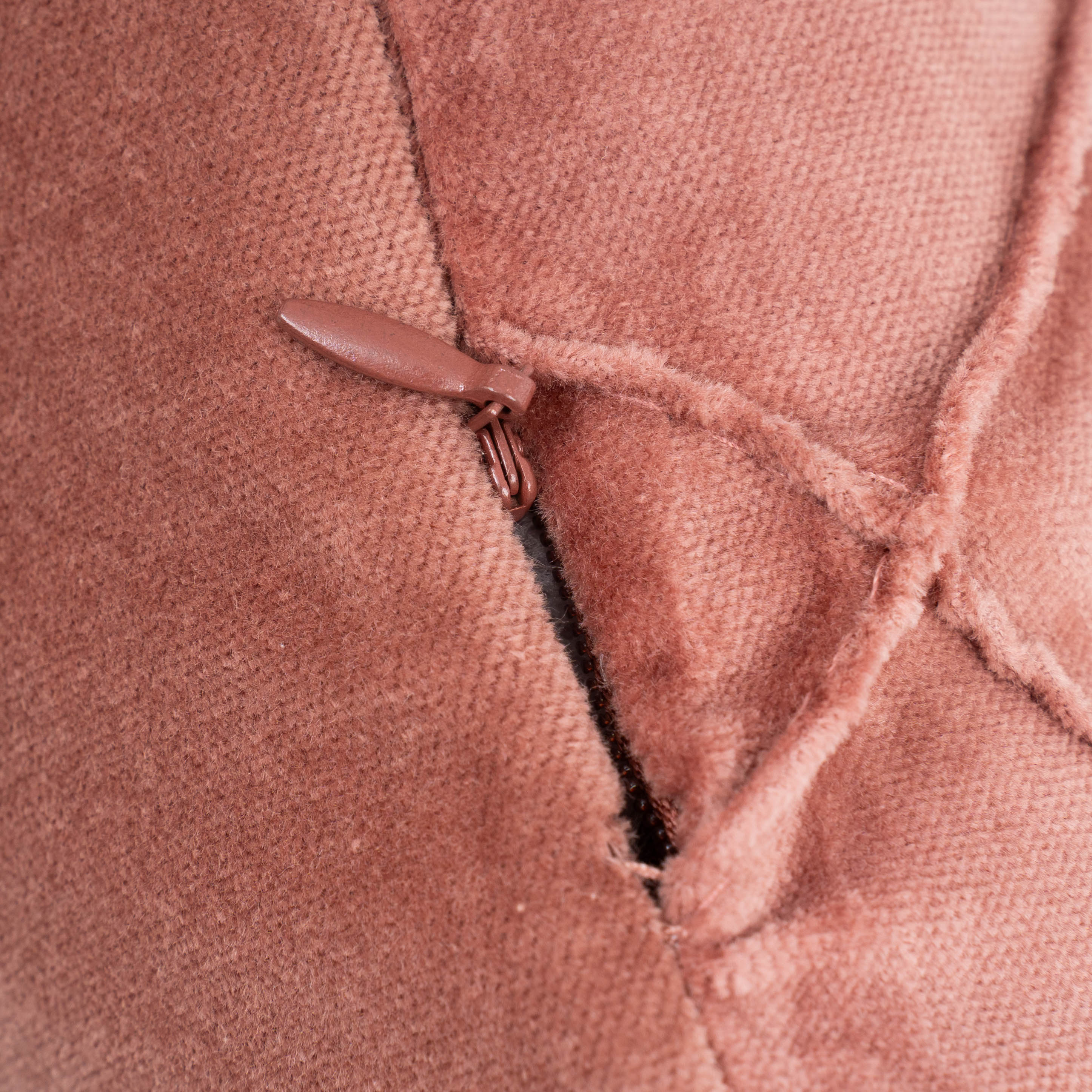 Cojín rectangular 30x50 terciopelo algodón Rombo rosette - funda + relleno