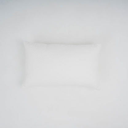 Cojín cuadrante terciopelo algodón Hungria blanco - funda + relleno