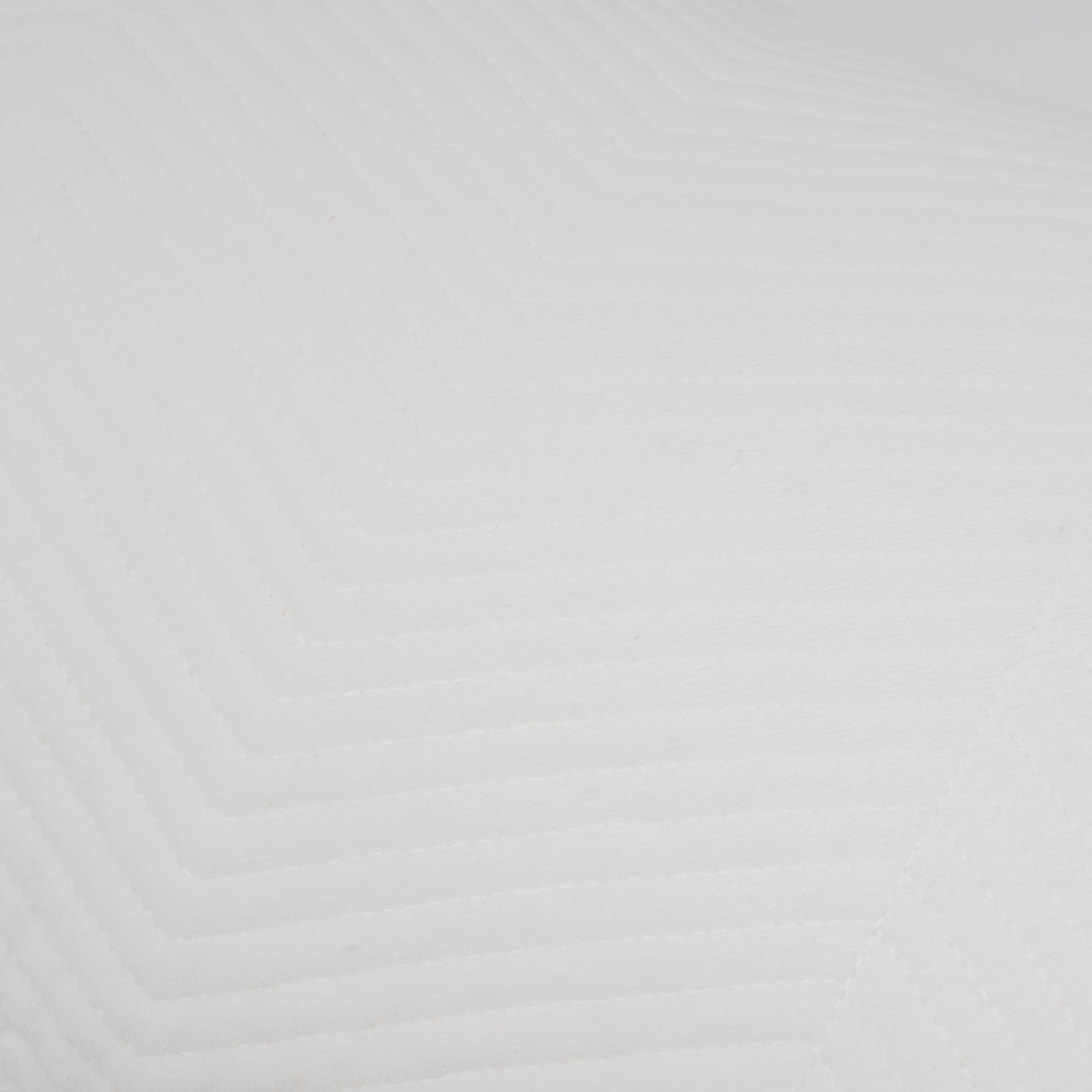 Cojín cuadrante terciopelo algodón Hungria blanco - funda + relleno
