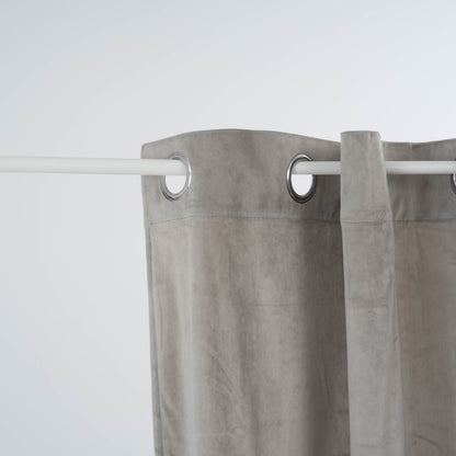 Cortina New Terciopelo Gris Claro