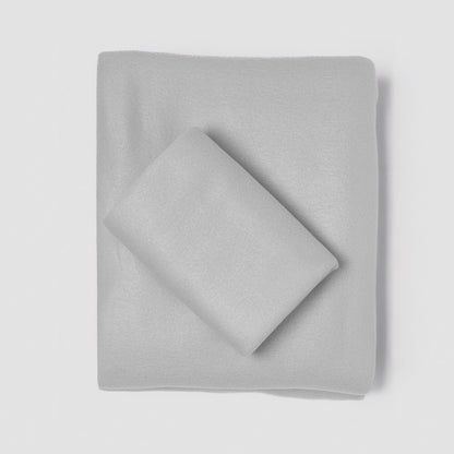 Jogo de lençóis cinza claro estilo Pirineus - PR