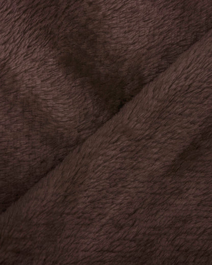 manta de veludo marrom lisa