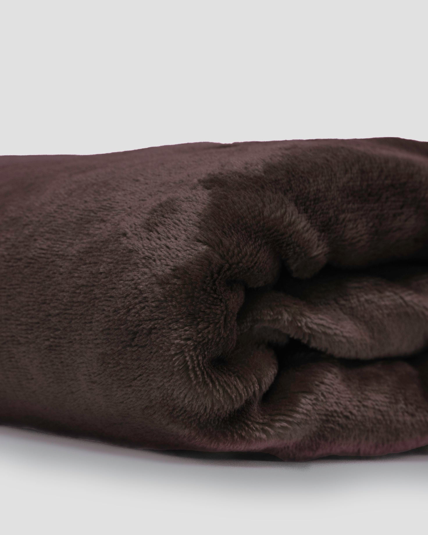 manta de veludo marrom lisa