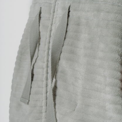 Bata terciopelo raya cremallera Verde Seco