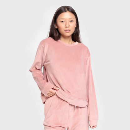 Pijama terciopelo super soft liso Rosette