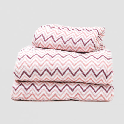 Conjunto de lençóis de lã coral, kit rosa bebê - PR