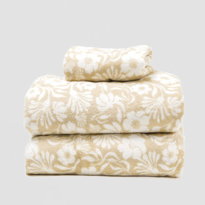 Conjunto de lençóis de lã coral Alexis, cor taupe - PR