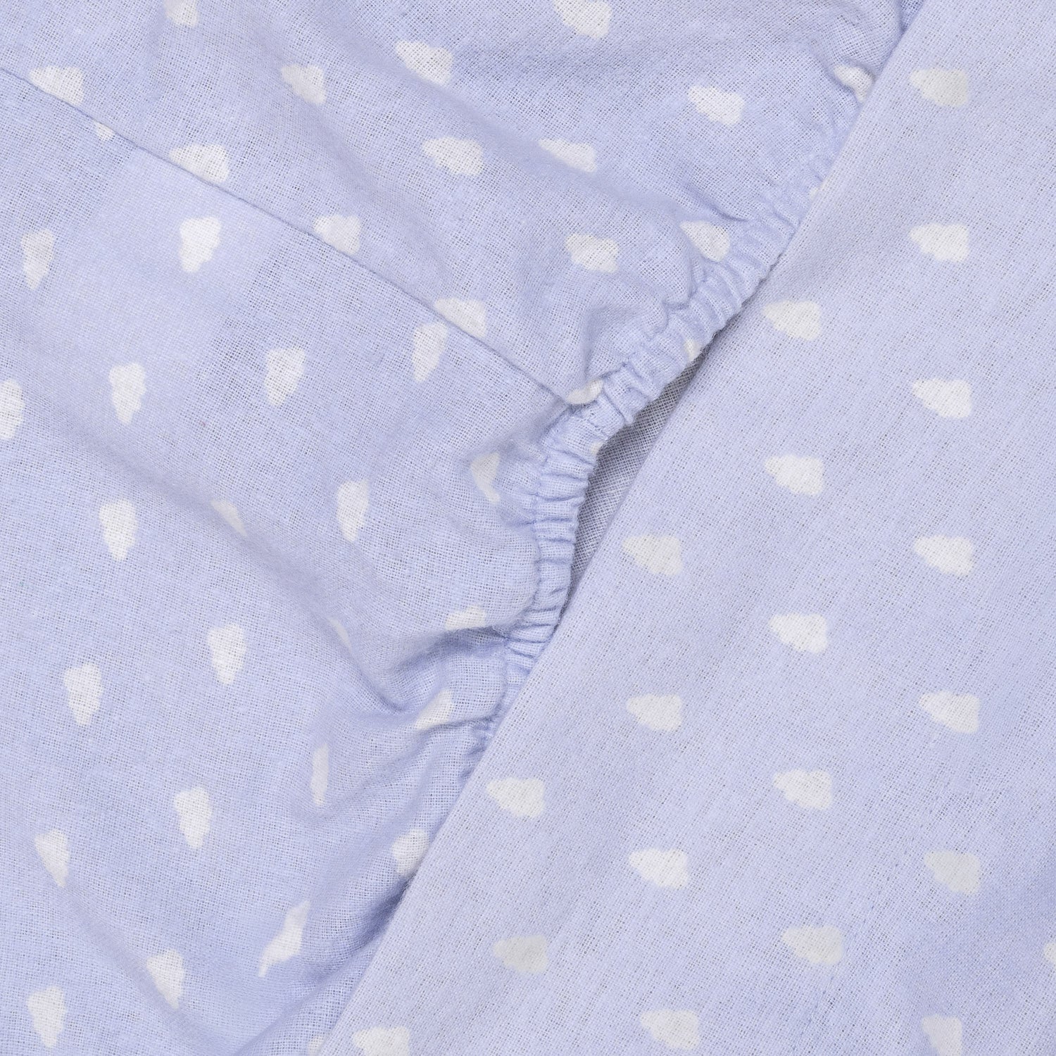 Jogo de lençóis flanela Nubecita azul celeste - PR