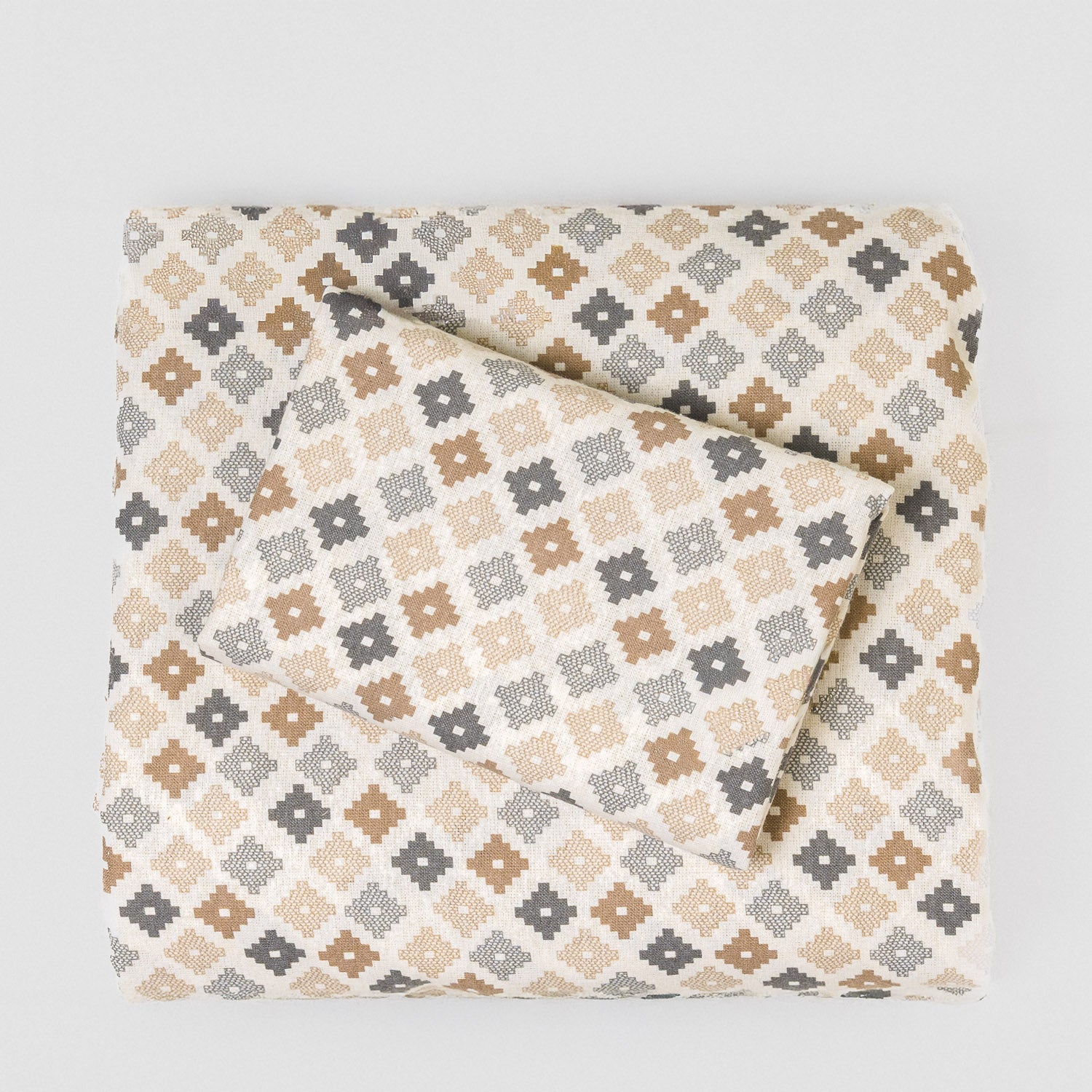 Jogo de lençóis flanela Ayana azul celeste - PR