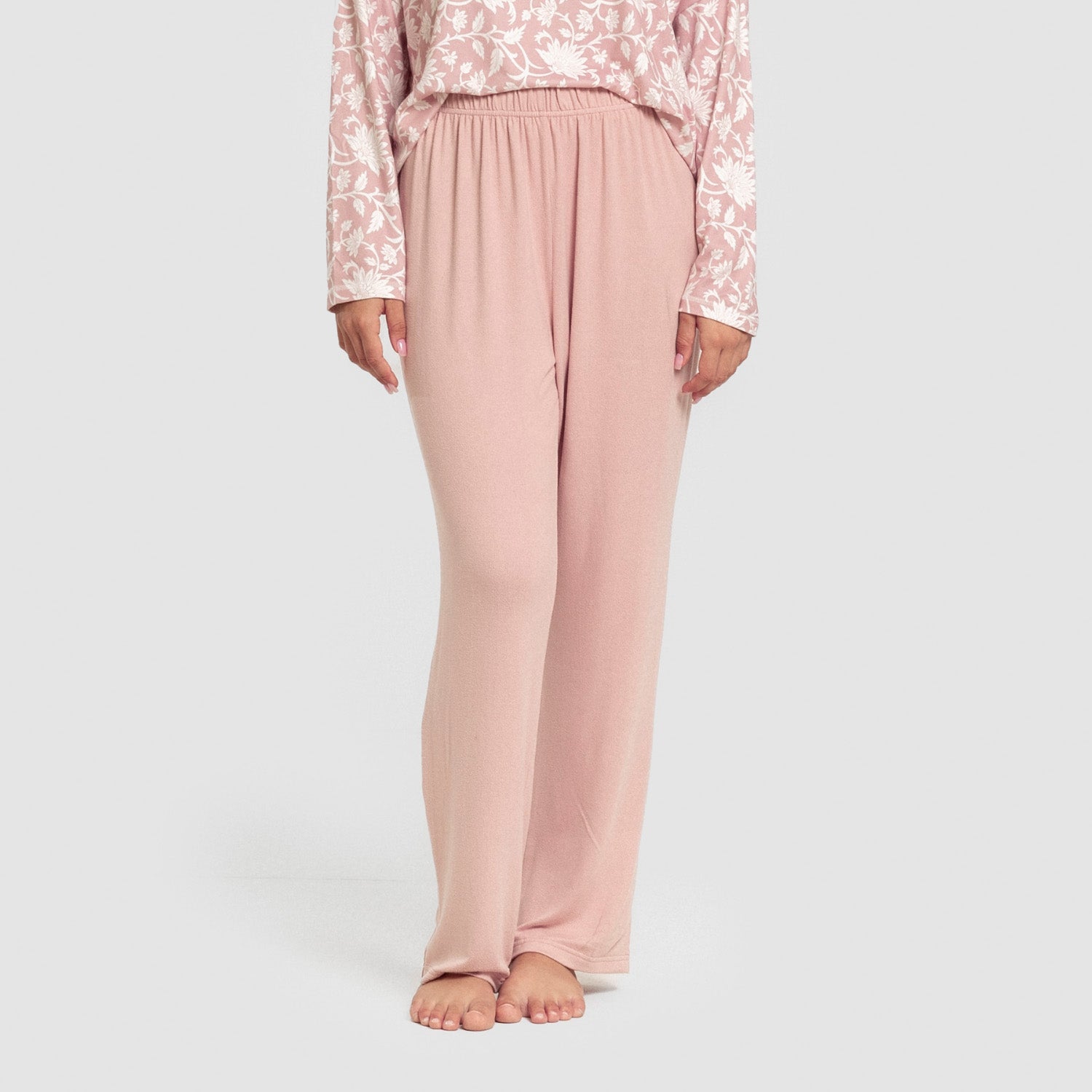 Pijama longo feminino secreto Amira roseta
