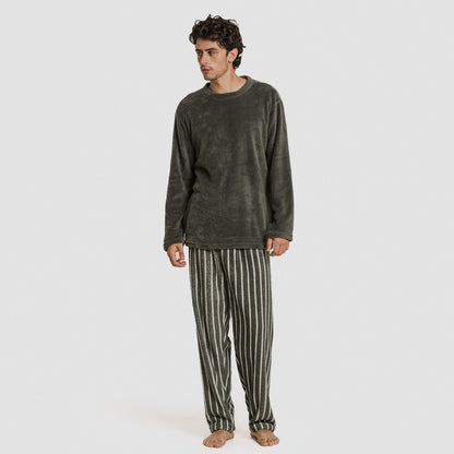 Pijama masculino listrado coral Albert Green Hunting