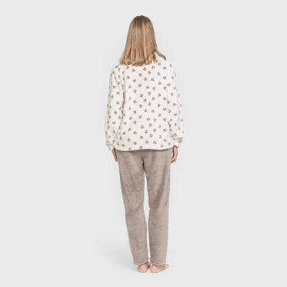 Ellen pijama marrom coral
