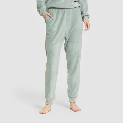 Pijama feminino com punho coral Hello Thursday Green Tiffany