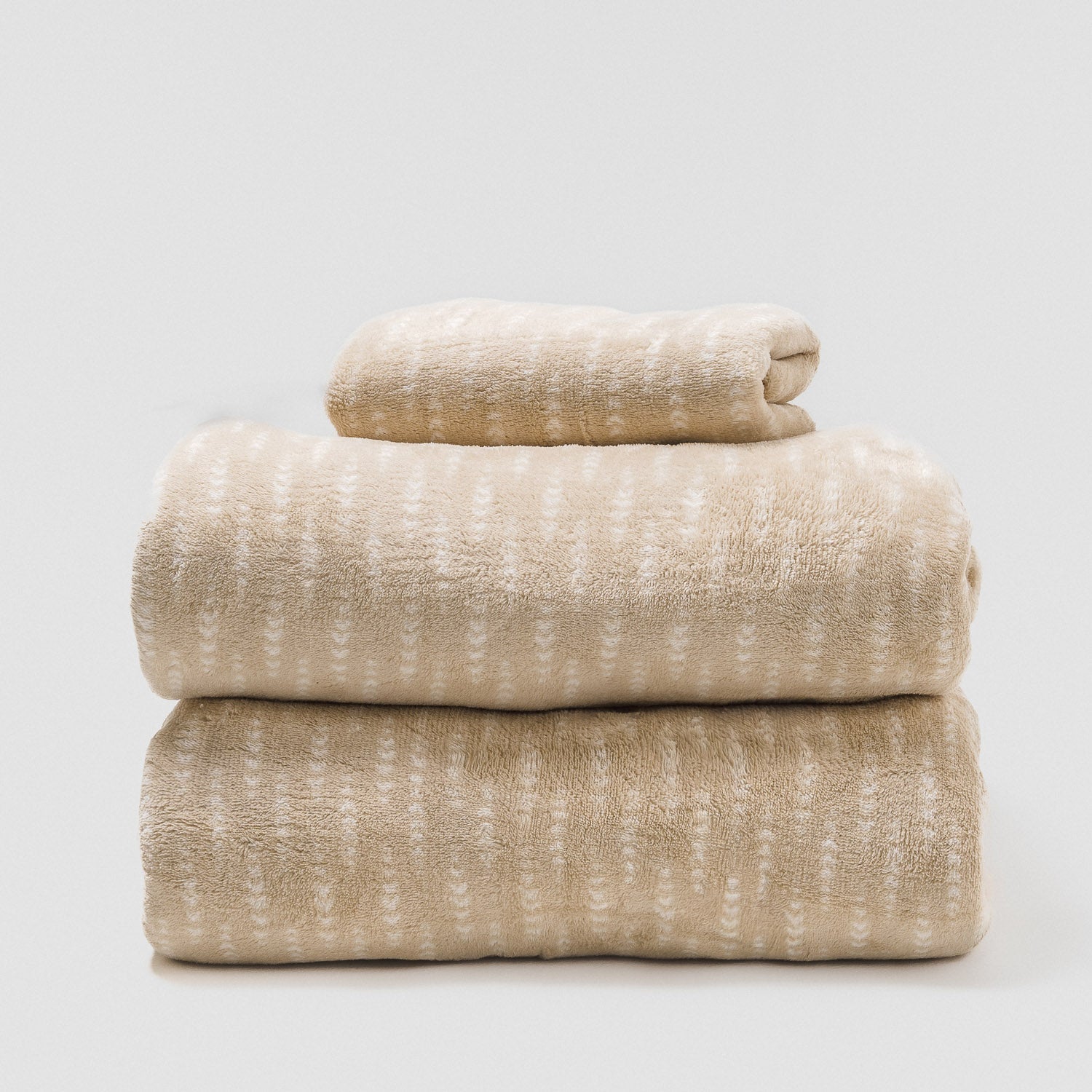 Conjunto de lençóis de lã coral Espiga topo - PR