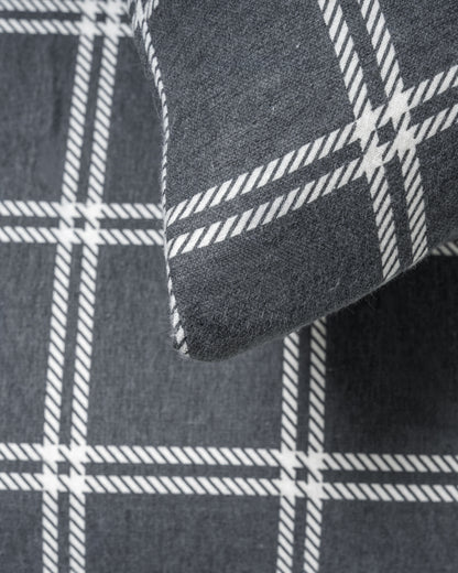 Funda nórdica franela Cuadro Nitari gris claro - PR