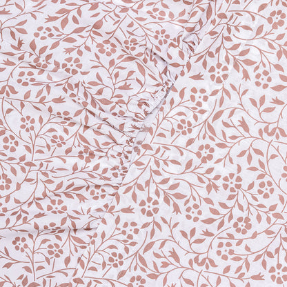 Juego de sábanas algodón Osaka rosa keike