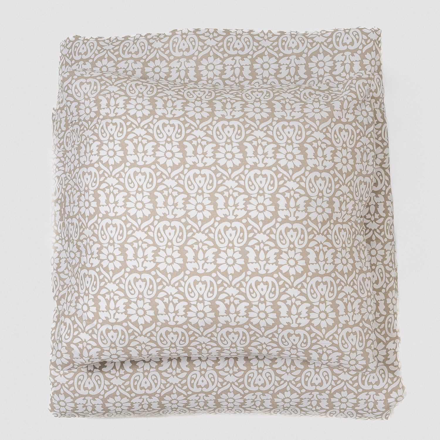 Capa de edredão de algodão Matilde taupe - PR