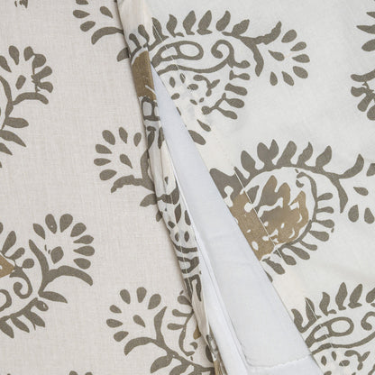 Capa de edredão de algodão Indonesia verde - PR