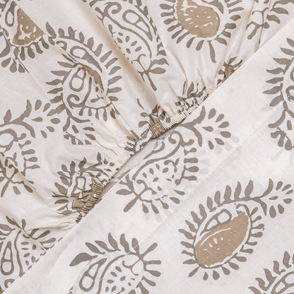 Juego de sábanas algodón Indonesia verde