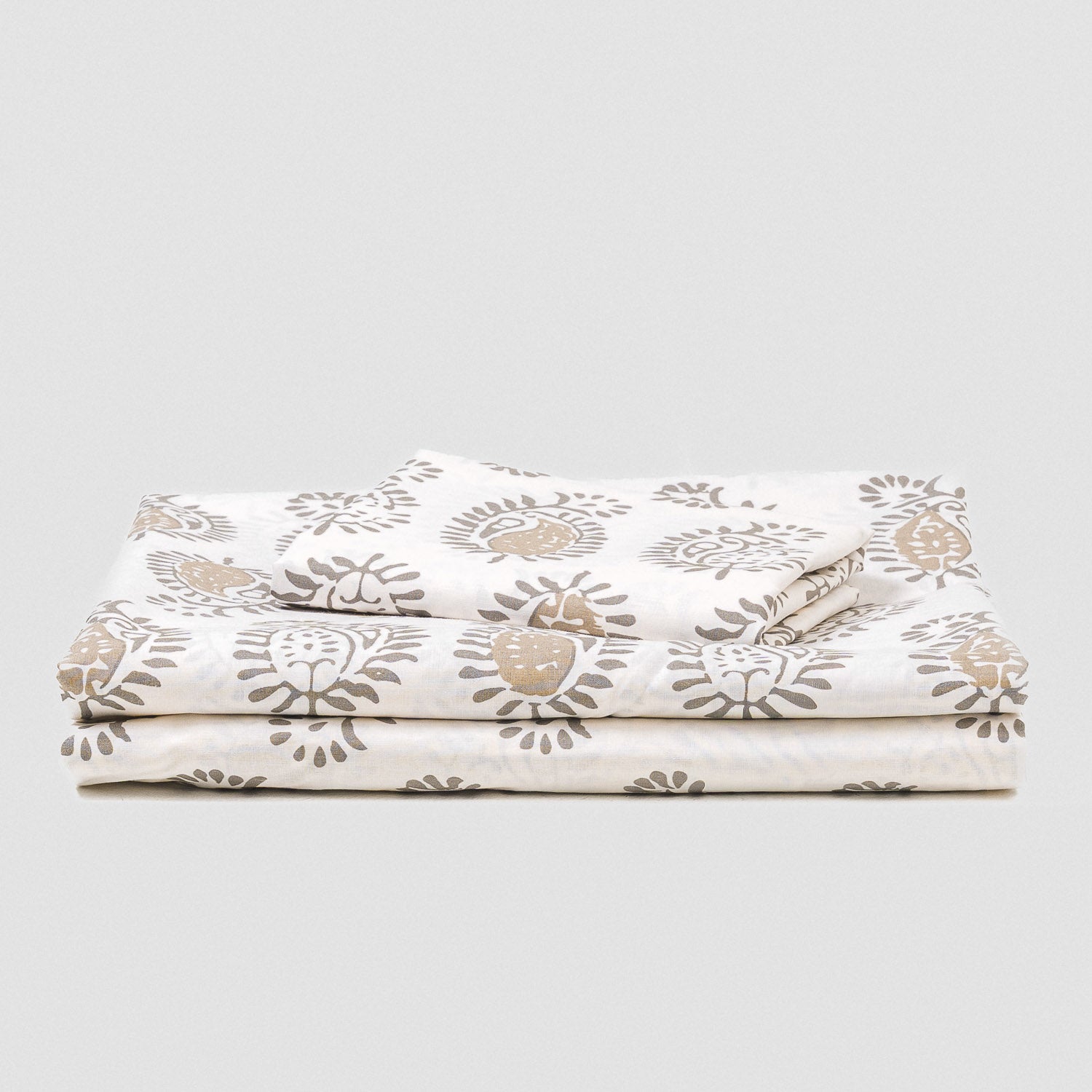 Juego de sábanas algodón Indonesia verde