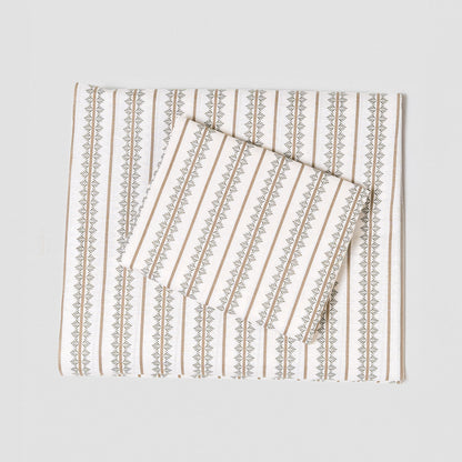 Juego de sábanas algodón Alrubia verde seco